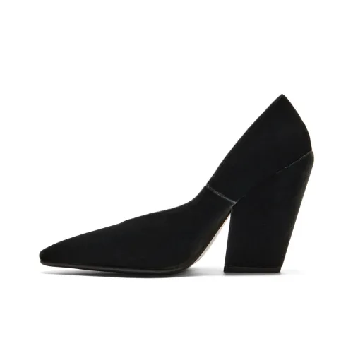Onitsuka Tiger Chunky Heel High Heels Women's Black