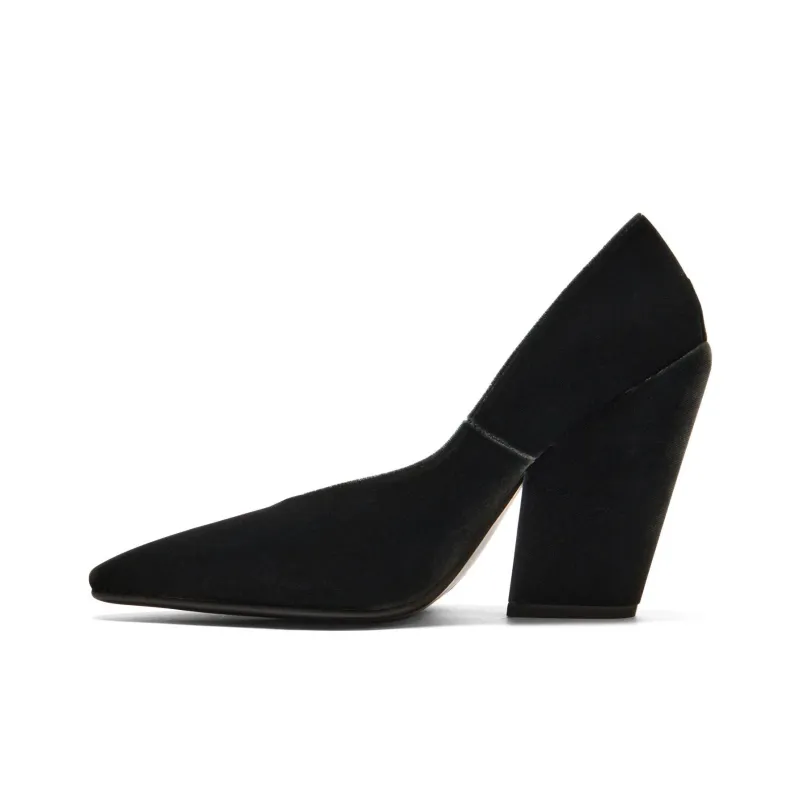 Onitsuka Tiger Chunky Heel High Heels Women's Black-0