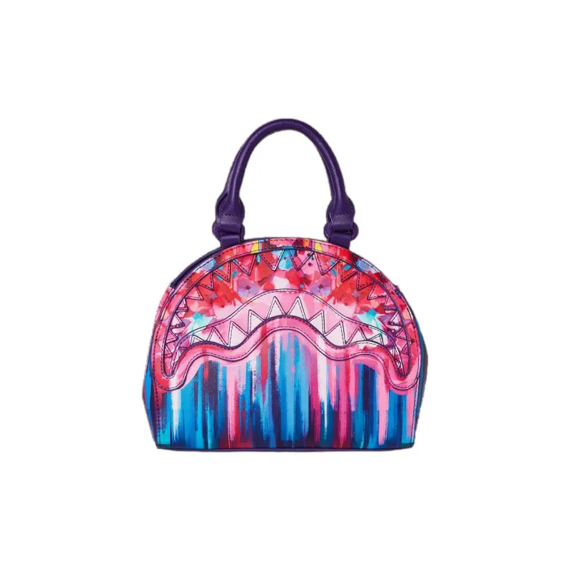 SPRAYGROUND PVC Shoulder Bag Crossbody Bag Handbag Women's Red Purple-3