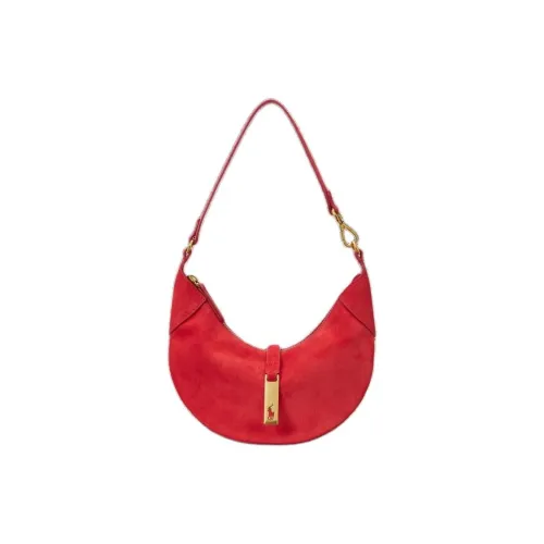Polo Ralph Lauren Polo ID Nubuck Handbag Shoulder Bag Mini Women's Geranium Red