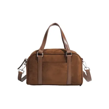 NOMK Suede Shoulder Bags Handbags Women's Light Brown/Black/Khaki/Coffee