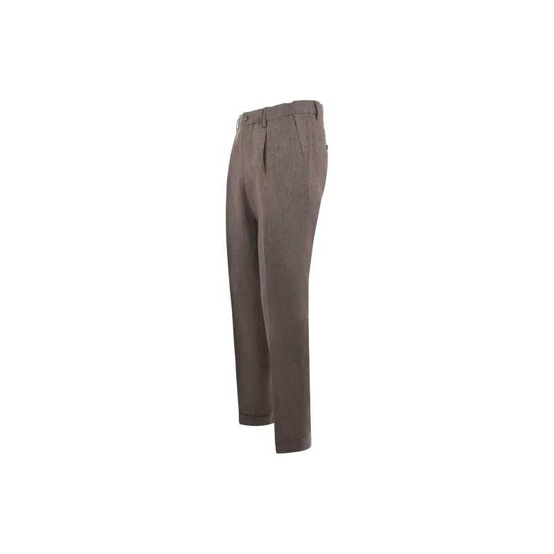 Briglia 1949 Casual Pants Men's Brown-2