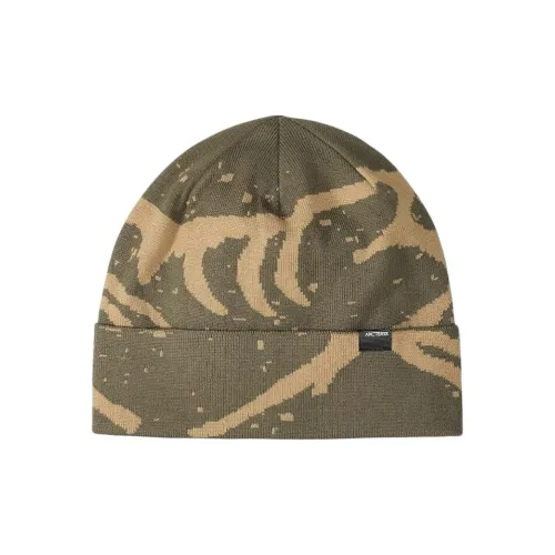 Arcteryx Cotton Beanies Unisex Camouflage Green
