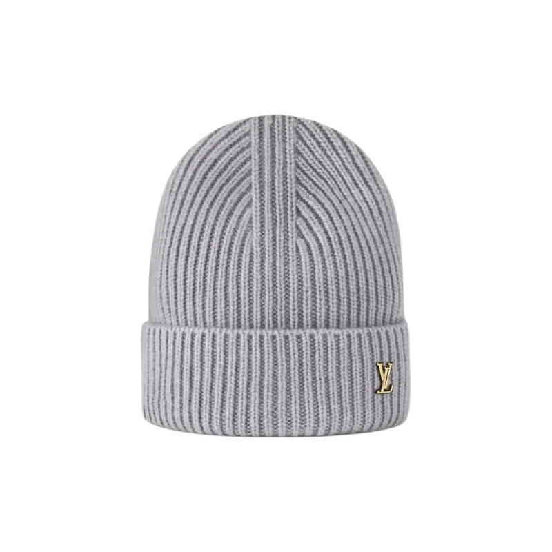 LOUIS VUITTON Cashmere Beanies Women's Gray-1