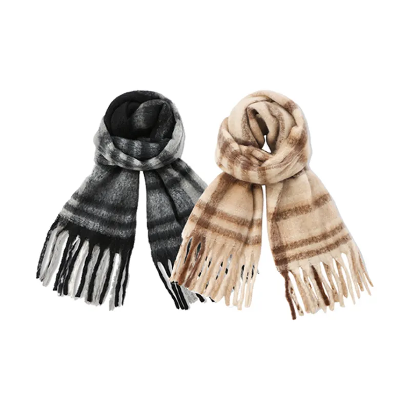VIVIWELL Knit Scarves Unisex-33