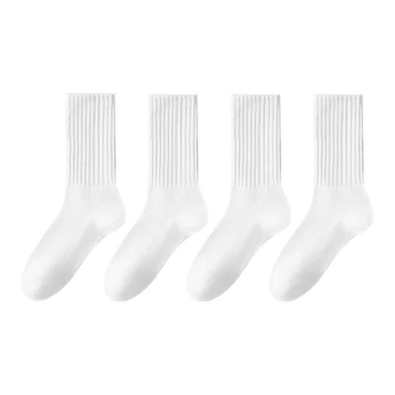 H YXIANG Mid Calf Socks Women's 4 Pack-12