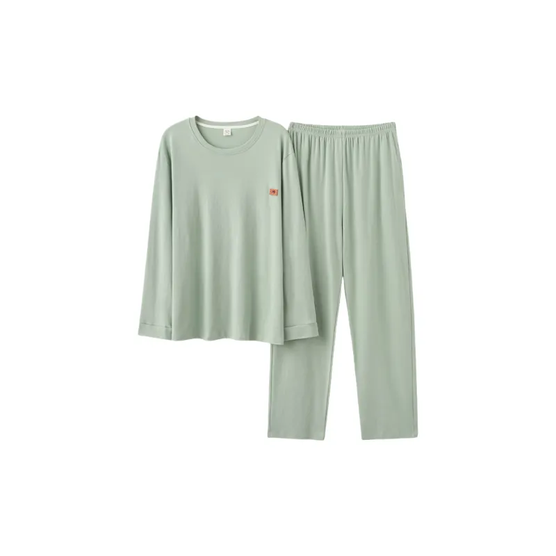 Lan Miao Pajama Set Men's Light Green-0