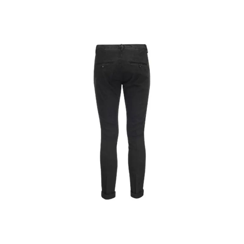 Dondup Mid Rise Slim Fit Trousers-1