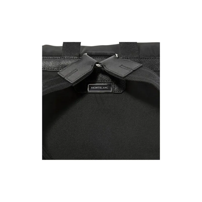 MONTBLANC Canvas With Leather Backpack Medium Size Men's Black-4
