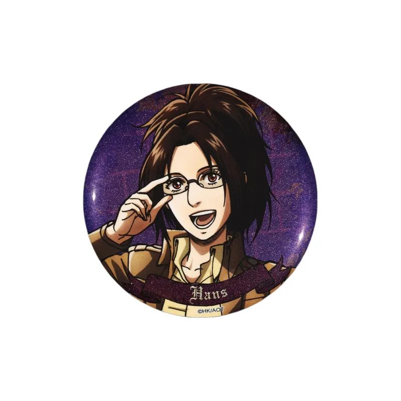 BOOM COMIC Attack On Titan S2 Shimmer Gold Onion Character Illustration Badges-7