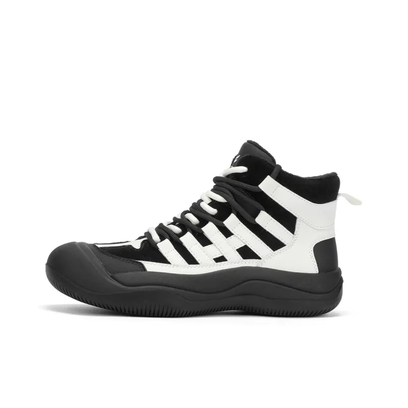 RED DRAGONFLY High Top Shoes Lightweight And Breathable High Top Casual Shoes Women's Grey White Black-9