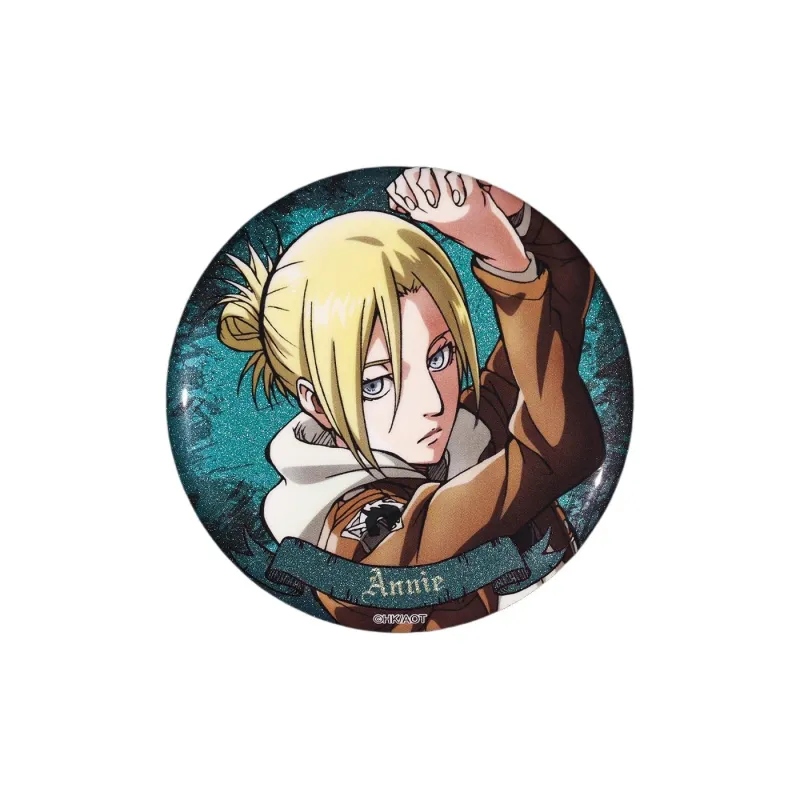 BOOM COMIC Attack On Titan S2 Shimmer Gold Onion Character Illustration Badges-8