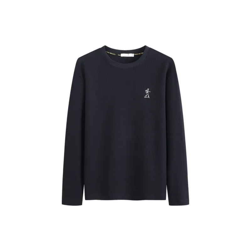 Dance With Wolves T Shirt Men's Dark Blue-0
