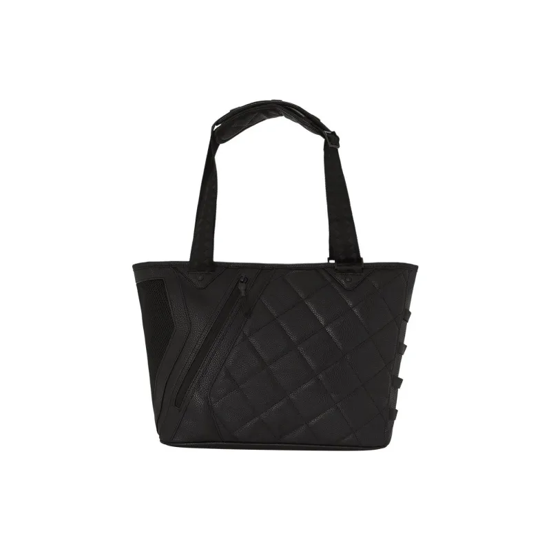 SPRAYGROUND Artificial Leather Tote Bag Shopping Bag Shoulder Bag Handbag Unisex Black-2