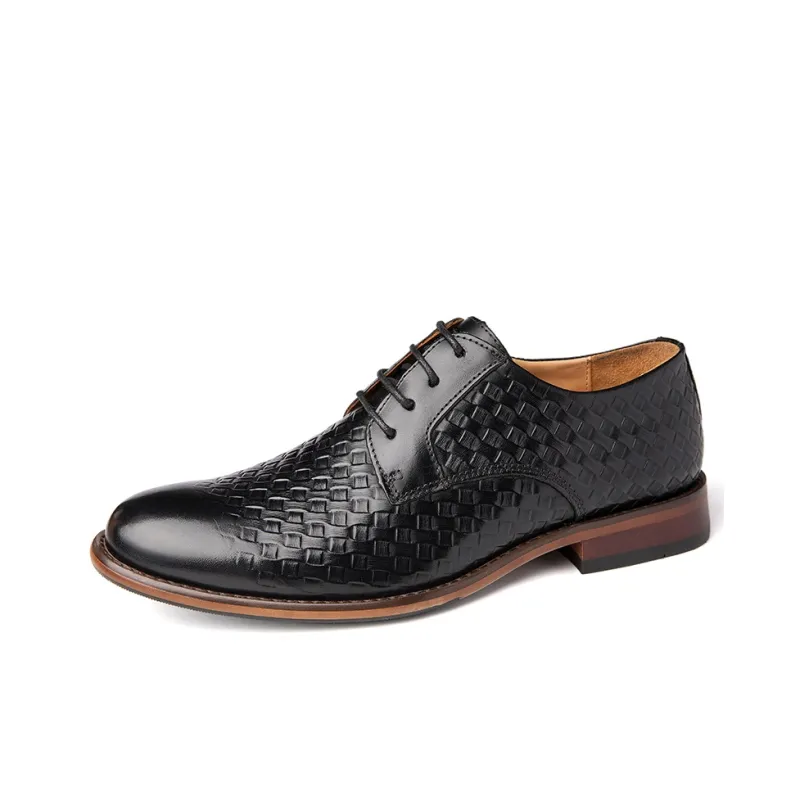 XIMO BULL Dress Shoes Men Low Top Black-1