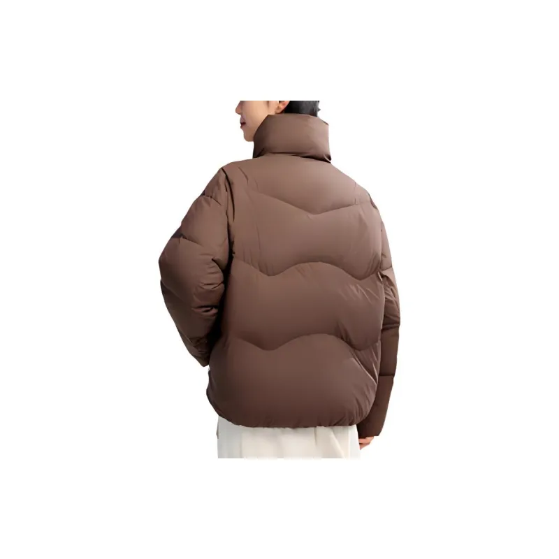 QIAODAN Sports Life Collection Down Jacket Women's Gray Brown Tan-3
