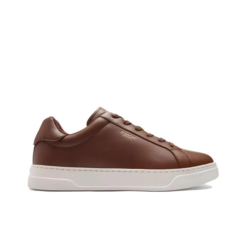 COACH Highline Low Top Skateboard Shoes Men's Dark Brown-1