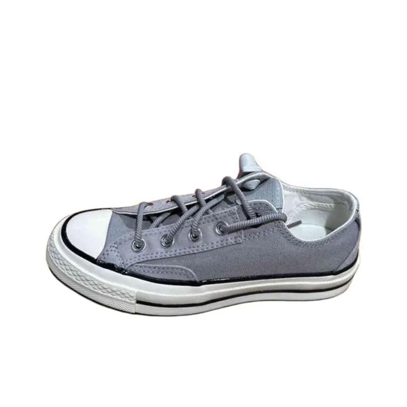 Chuck 70 Converse Low 'Canvas & Leather Grey'-0
