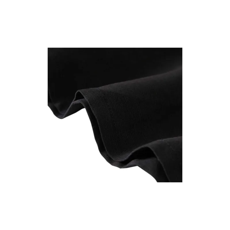 KARL LAGERFELD Solid Color Crew Neck Sleeveless T Shirt Women's Black-4
