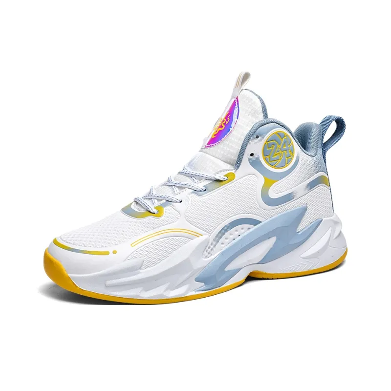 Wooden Rabbit Anti Slip Wear Resistant Mid Top Basketball Shoes Unisex-10