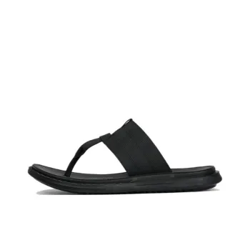 Wit Odor-Resistant Abrasion-Resistant Flip Flops Men's Black