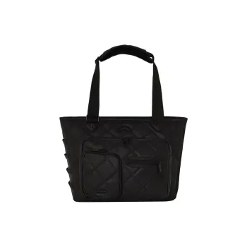 SPRAYGROUND Artificial Leather Tote Bag Shopping Bag Shoulder Bag Handbag Unisex Black