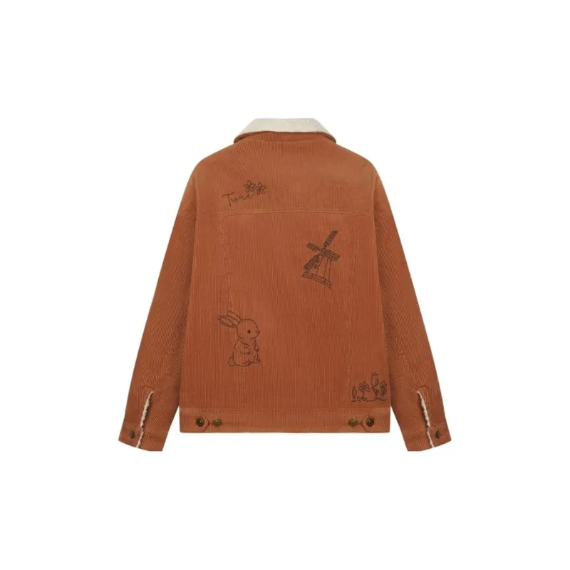 Teenie Weenie Cropped Coat Women's Khaki-1