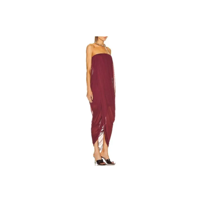 Burberry Sleeveless Dress Women's Red-2