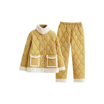 UAVAE Pajama Set Women's Yellow