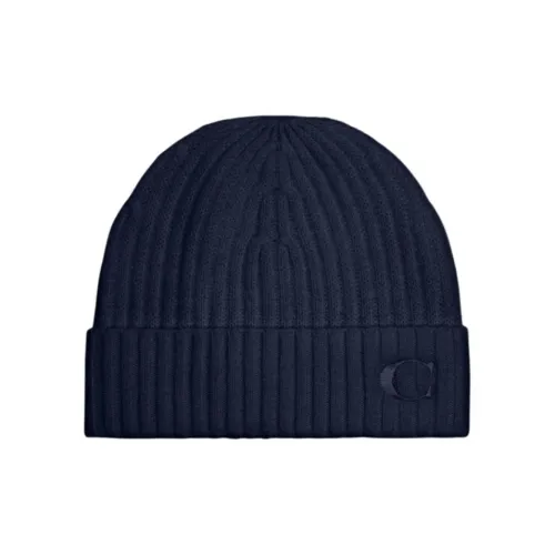 COACH Cashmere Beanies Unisex Blue