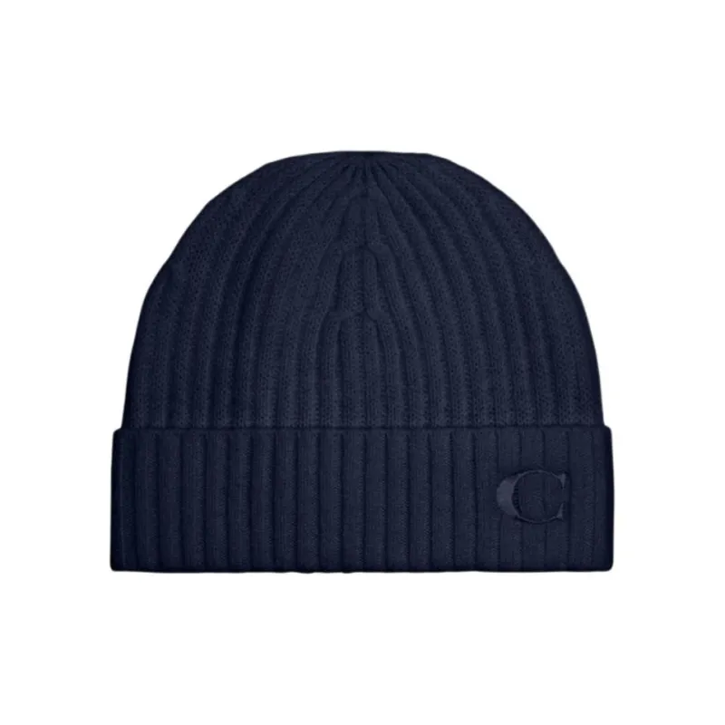 COACH Cashmere Beanies Unisex Blue-0