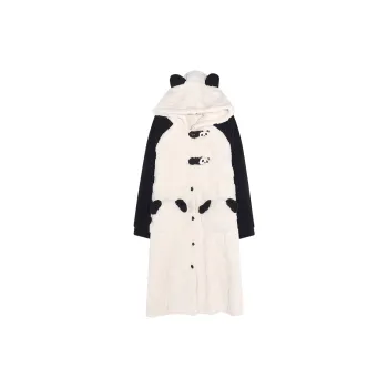 MIIOW Bath Robes Women's Black White