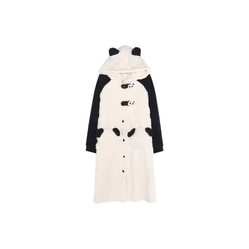 MIIOW Bath Robes Women's Black White