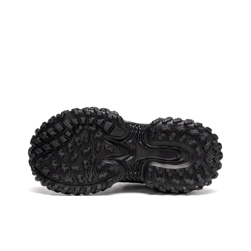 EXULL Q Low Top Chunky Sneakers Women's Black Brown-4