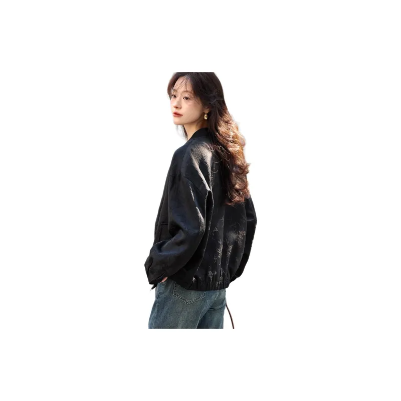 Mo Han Yi Mei Jackets & Coats Women's Black-1