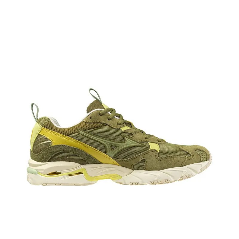 Mizuno Wave Rider 10 Shock Absorbers With Slip Resistant Features Low Top Running Shoes Unisex Green-1