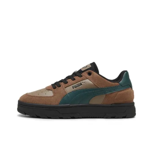 PUMA Caven 2.0 Anti Slip Wear Resistant Low Top Skateboard Shoes Unisex Brown