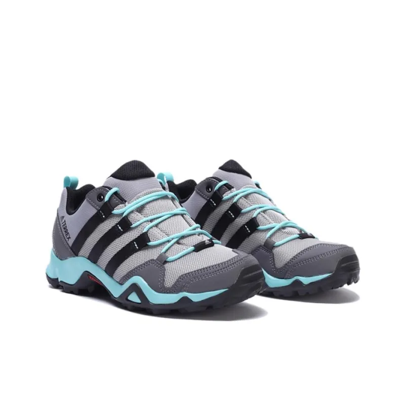 Adidas Terrex Ax2r Anti Slip Wear Resistant Mid Top Hiking Shoes Women's Gray-1