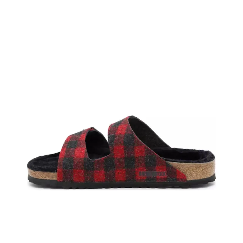Birkenstock Abrasion-Resistant Slide Slippers Unisex Red Standard Version-0