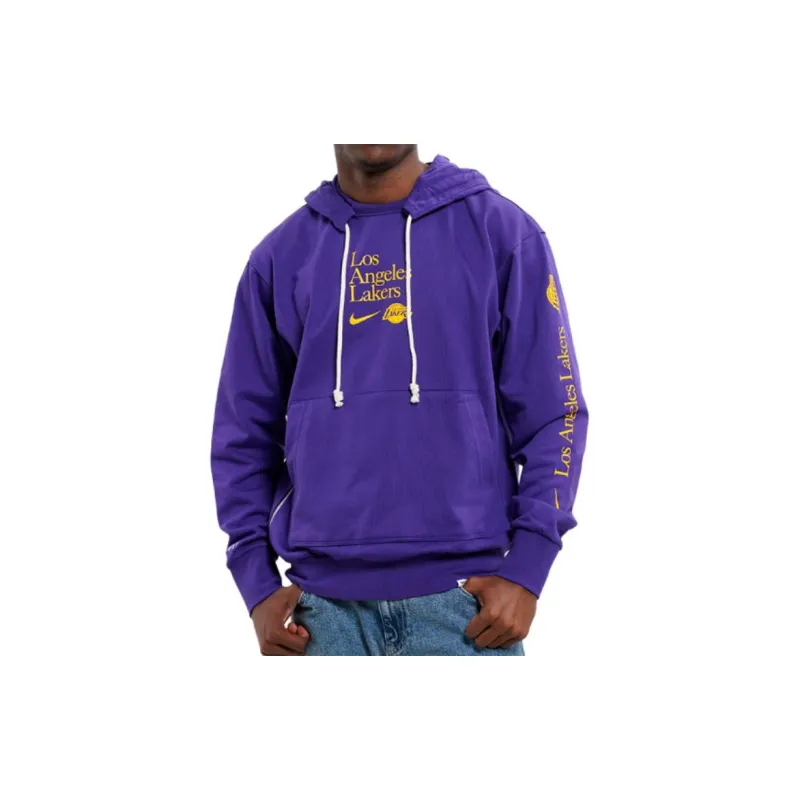 Nike Los Angeles Lakers Standard Issue Courtside Men's Nike Dri FIT Nba Hoodie-4