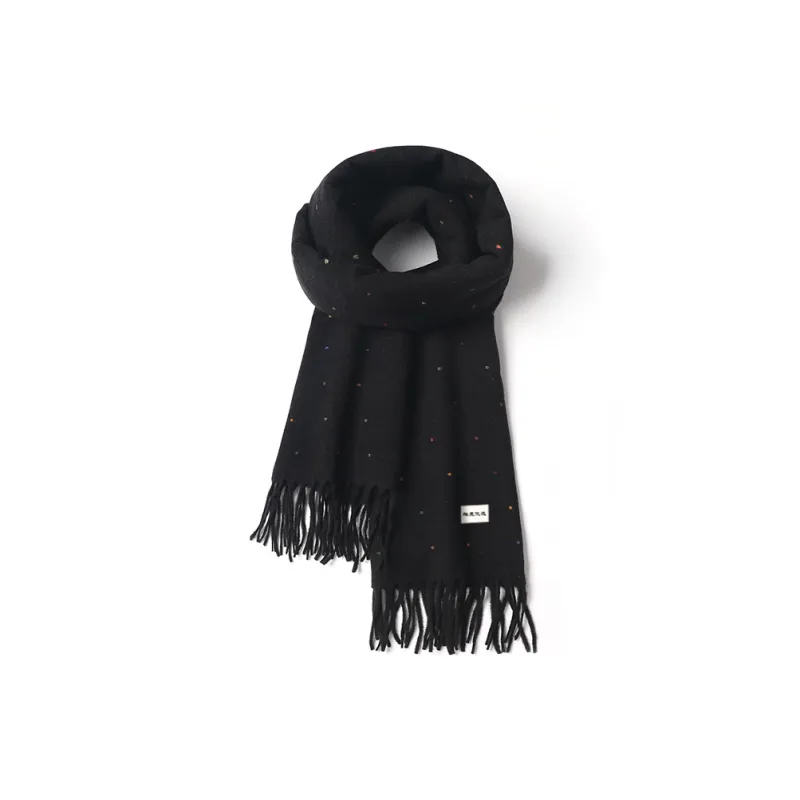 Yalu Preferred Polyester Knit Scarves Unisex Versatile Multicolor-1