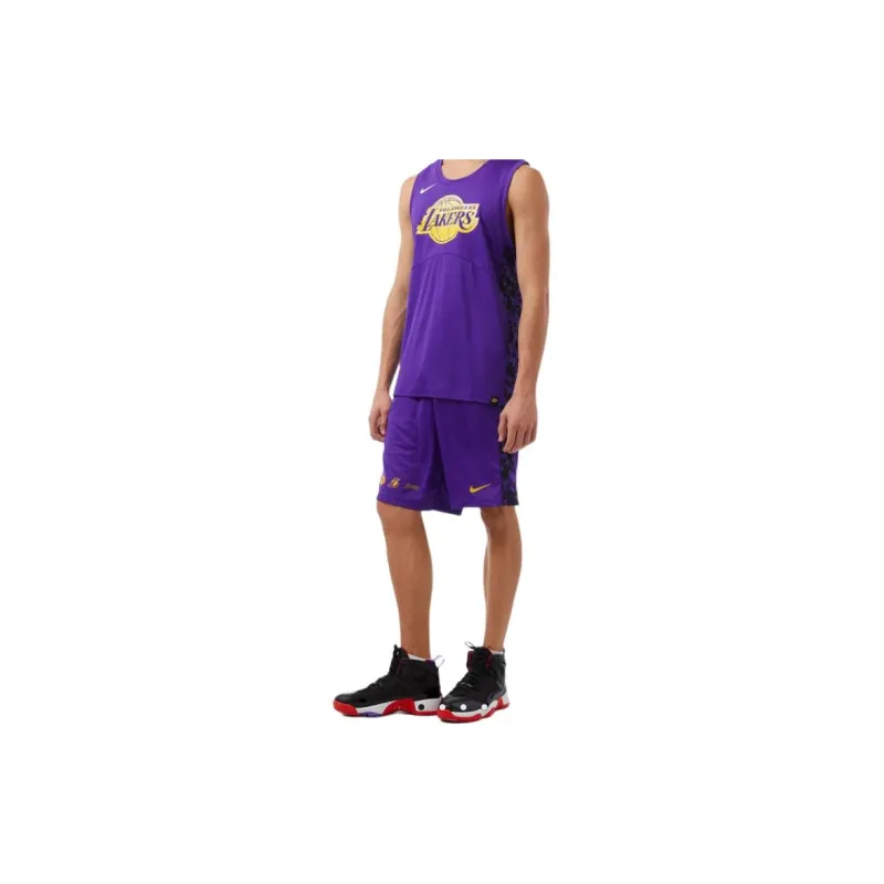 Nike Los Angeles Lakers Starting 5 Courtside Men's Nike Dri FIT Nba Graphic Shorts-3