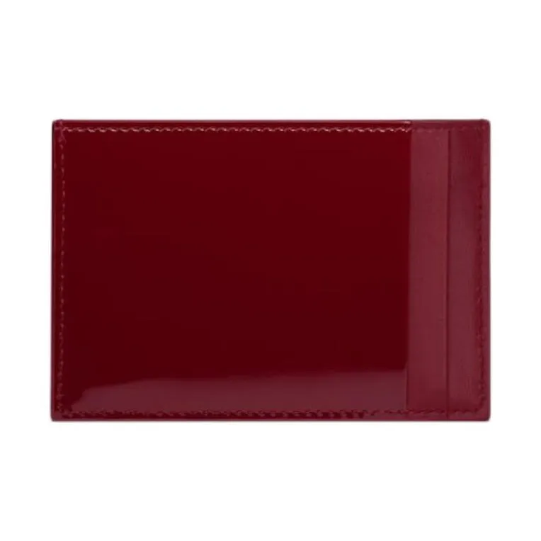 SAINT LAURENT Calfskin Wallet, Card Holder Women's Burgundy-2