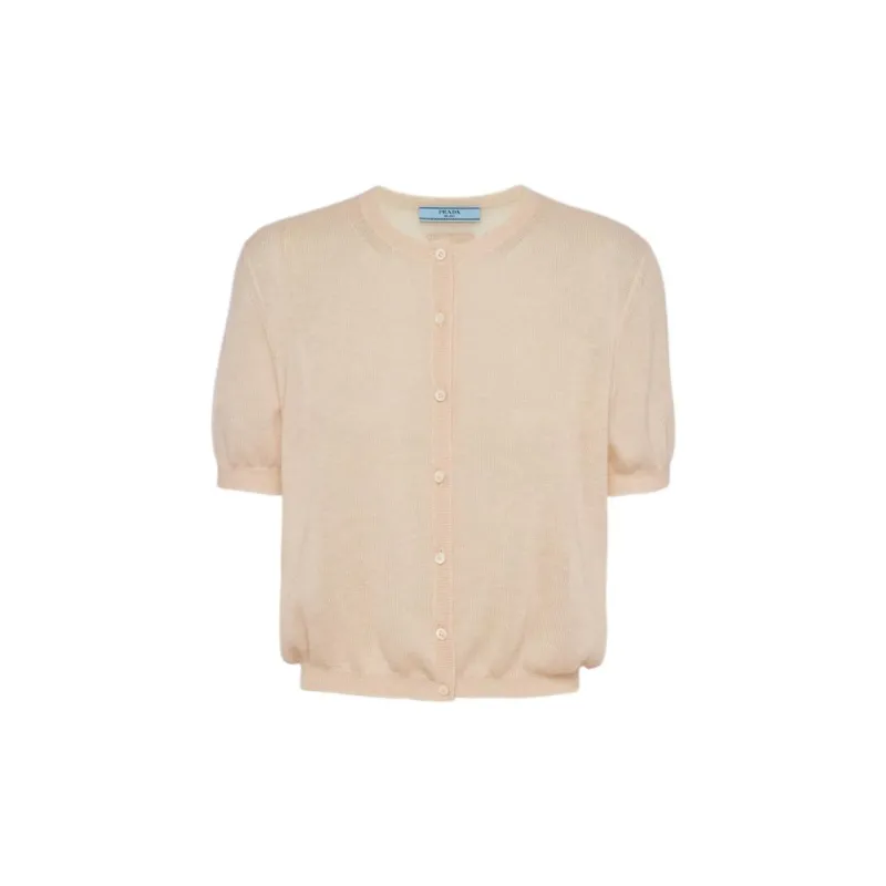 PRADA Short sleeved Cashmere Cardigan-0