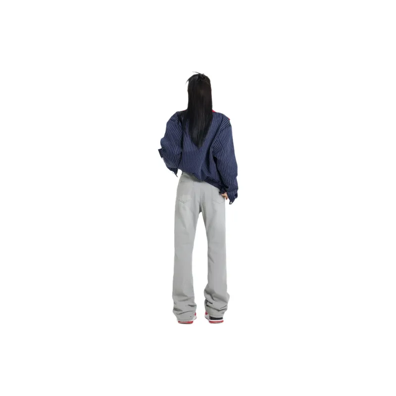 Wen Shan Jeans Unisex Smoke Gray-1
