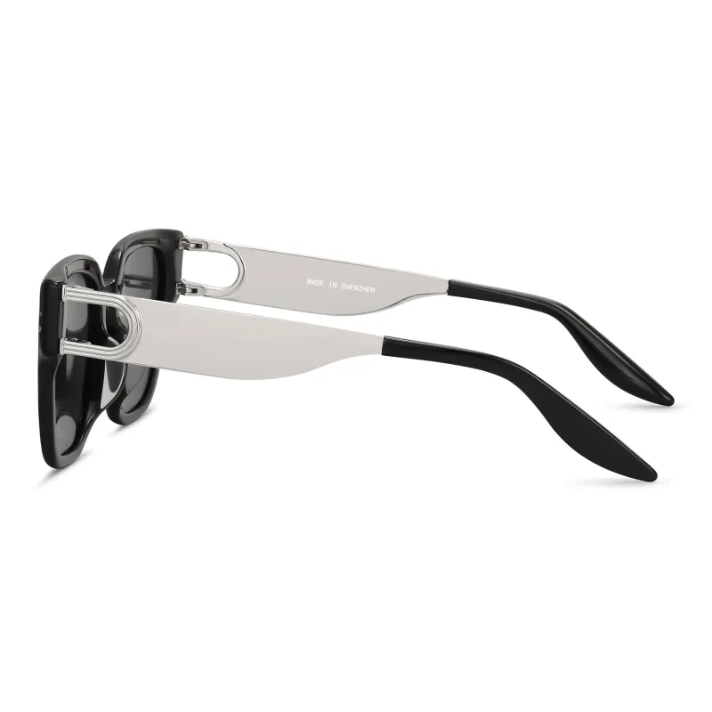 SUYAN Plate Frame Square Sunglasses Unisex-4