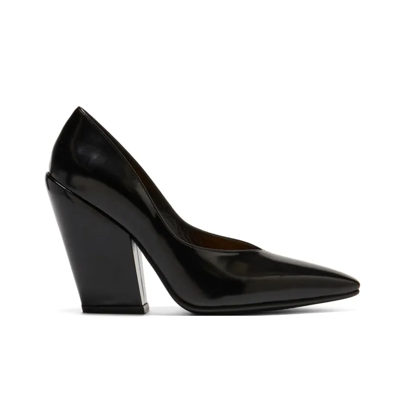 Onitsuka Tiger Chunky Heel High Heels Women's Black-1