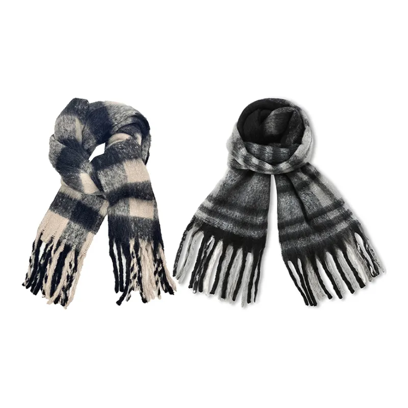 VIVIWELL Knit Scarves Unisex-21