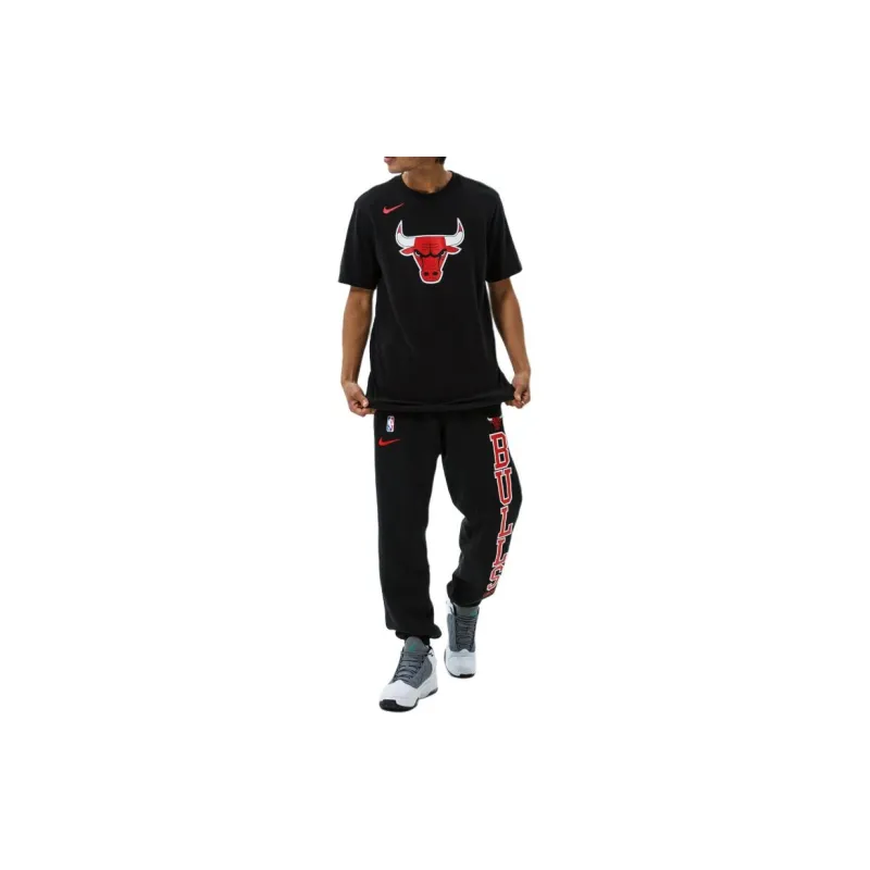 Nike x NBA T Shirt Chicago Bulls Men's Black-2