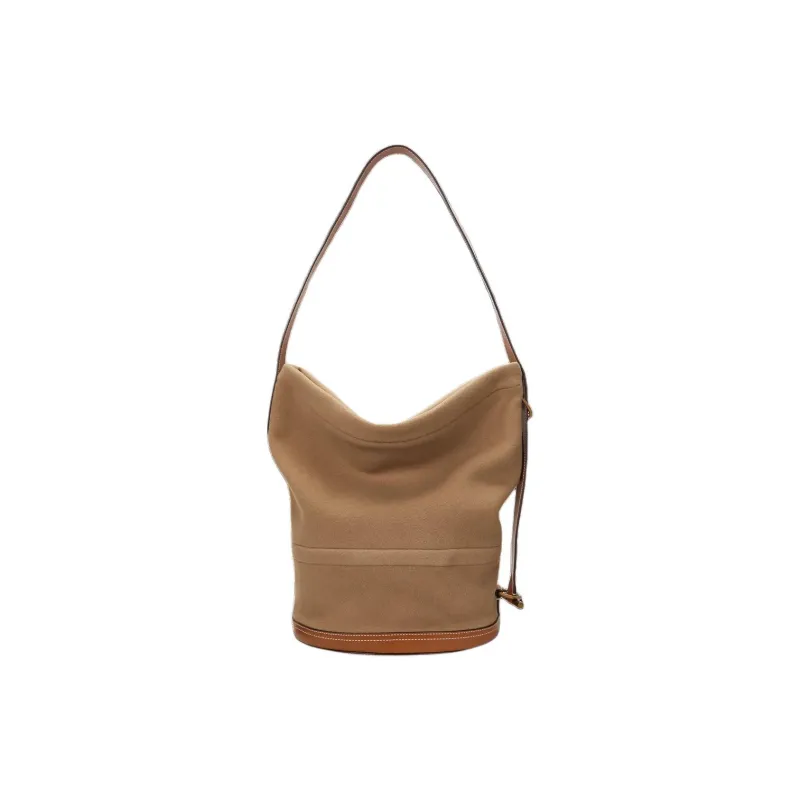 Polo Ralph Lauren Bellport Fabric Bucket Bag Handbag Shoulder Bag Crossbody Bag Women's Camel-2